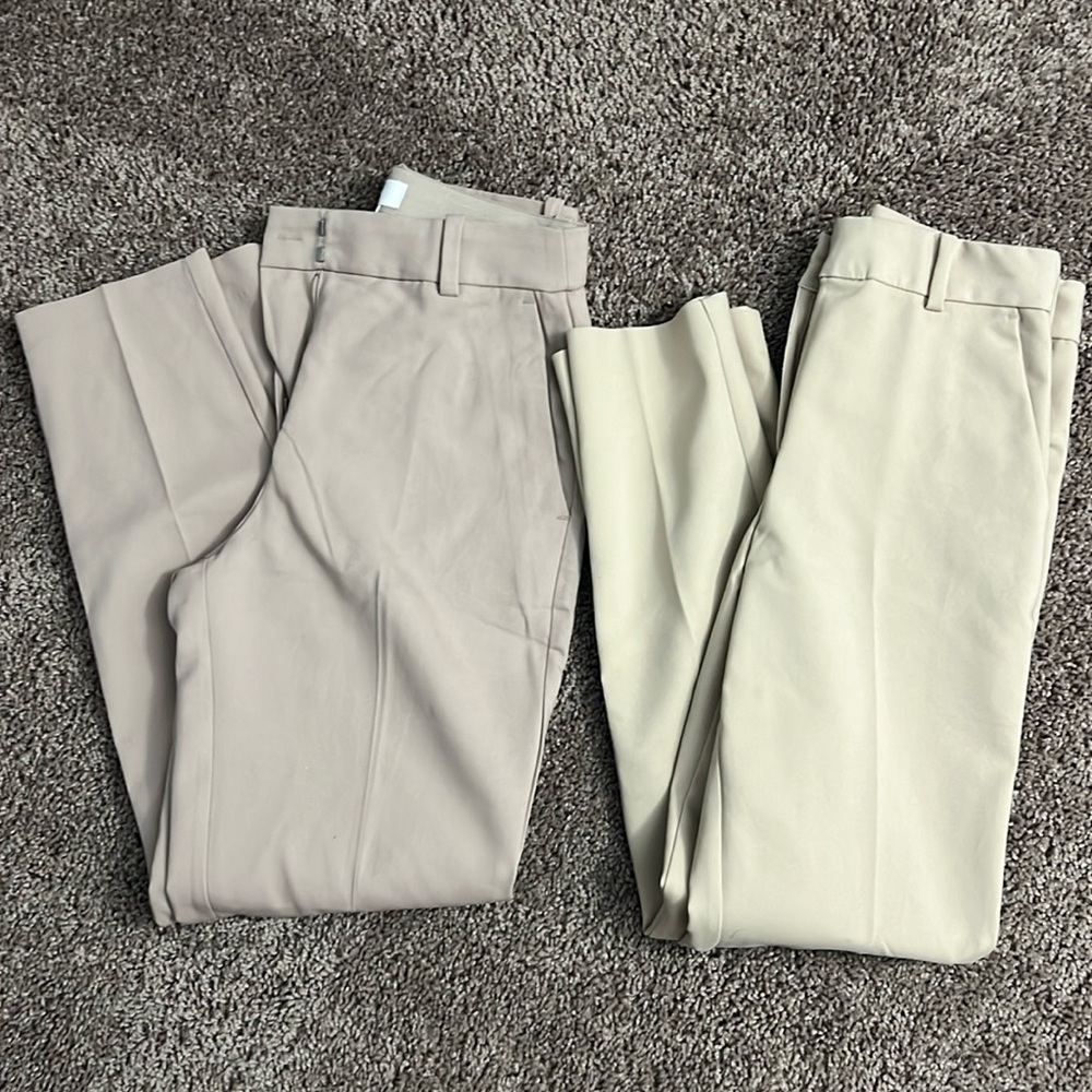beige dress pants